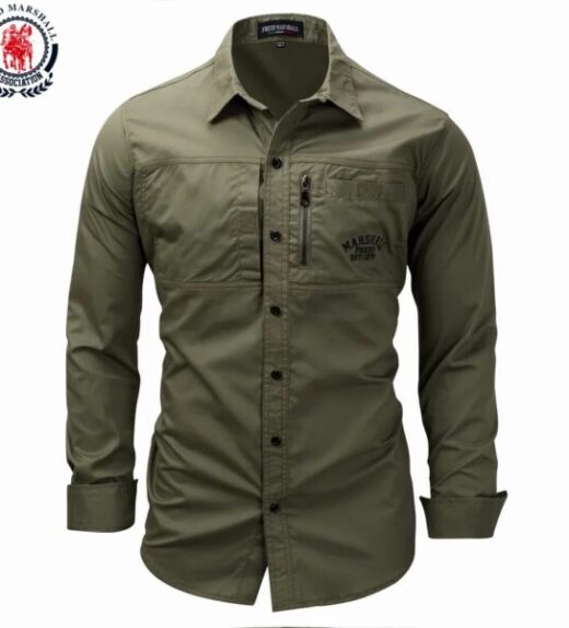 CamisaMilitarFreddMarshallVerdeMilitar