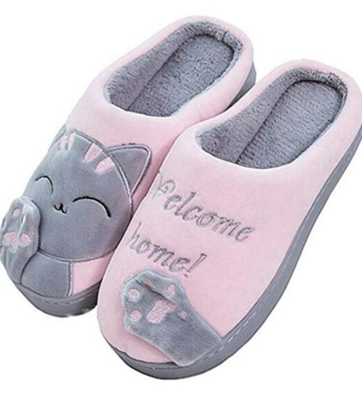 PantuflaGatitoMujerRosa